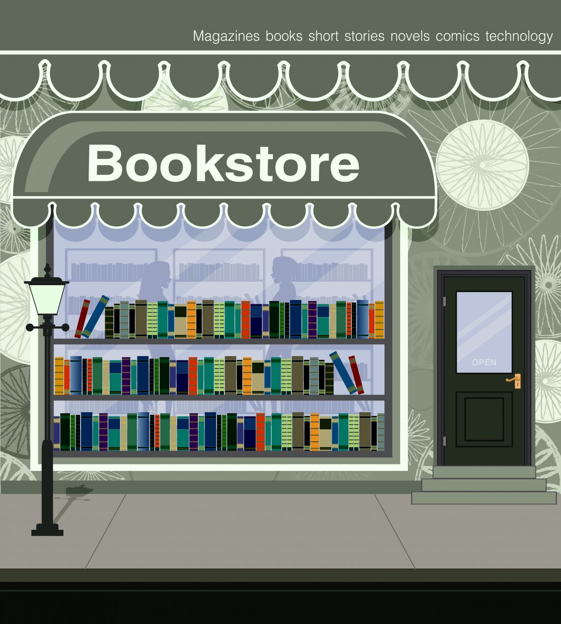 bookstore vector